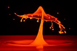 Schirmchen in Orange-7275